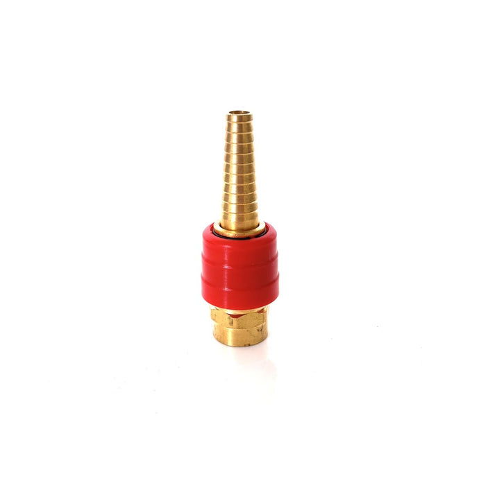 Quick Release FBA-Compatible Coupler for Acetylene Torch – 3/8" Connected