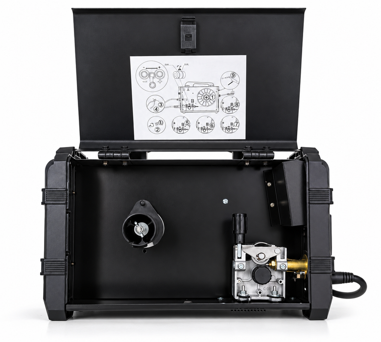 Pinnacle MIGARC 200 LCD Digital MIG Welder 200A – Gas & Gasless MIG, MMA & Lift TIG