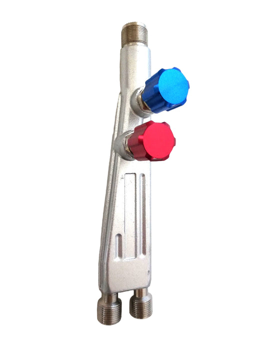 Portapack torch handle with brass body and 3/8" nut fitting