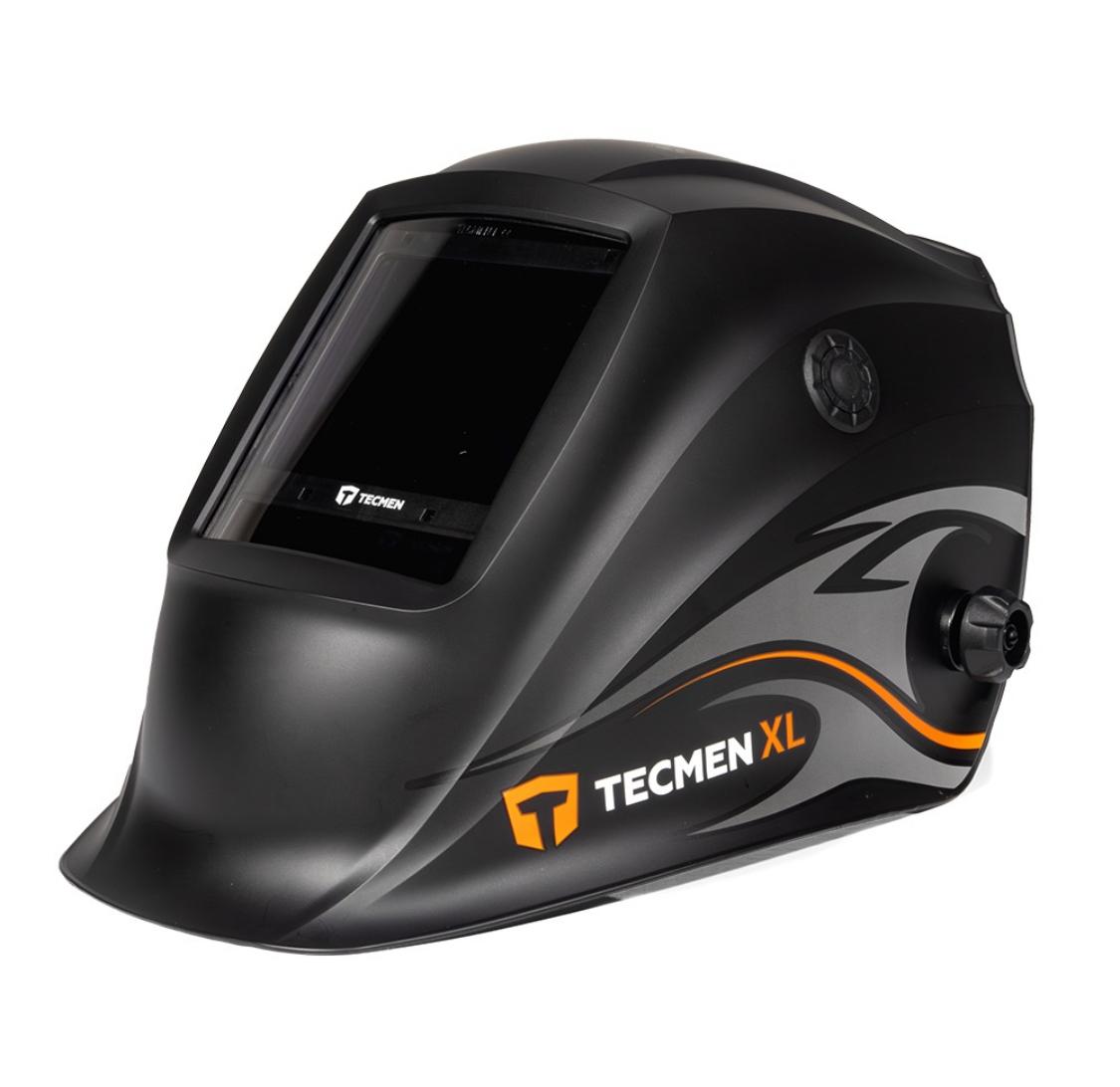 TECMEN XL Auto-Darkening Welding Helmet – Large Viewing Area, Adjustable Fit, True Color Lens