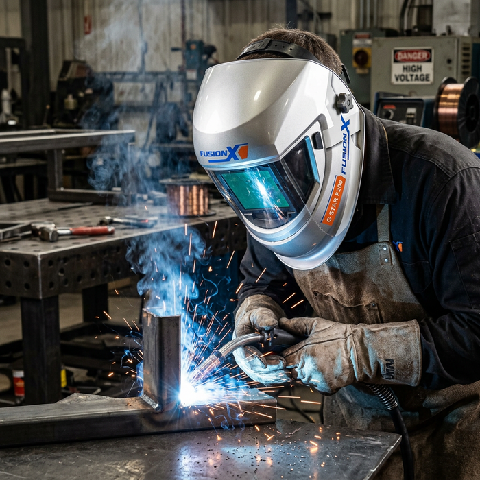 G‑STAR F200 Adjustable Welding & Grinding Helmet — Reliable Protection, Clear Visibility