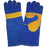Gloves 8" Blue Lined Yellow Palm - Kevlar Stitching - TSA Welding Supplies