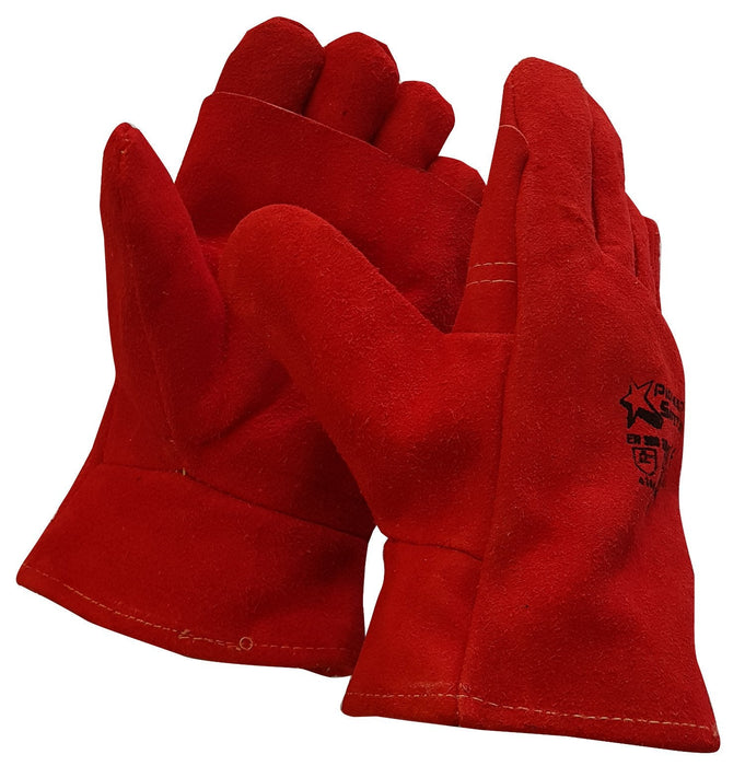 Gloves Red Heat Resistant 2.5" - Kevlar Stitching - TSA Welding Supplies
