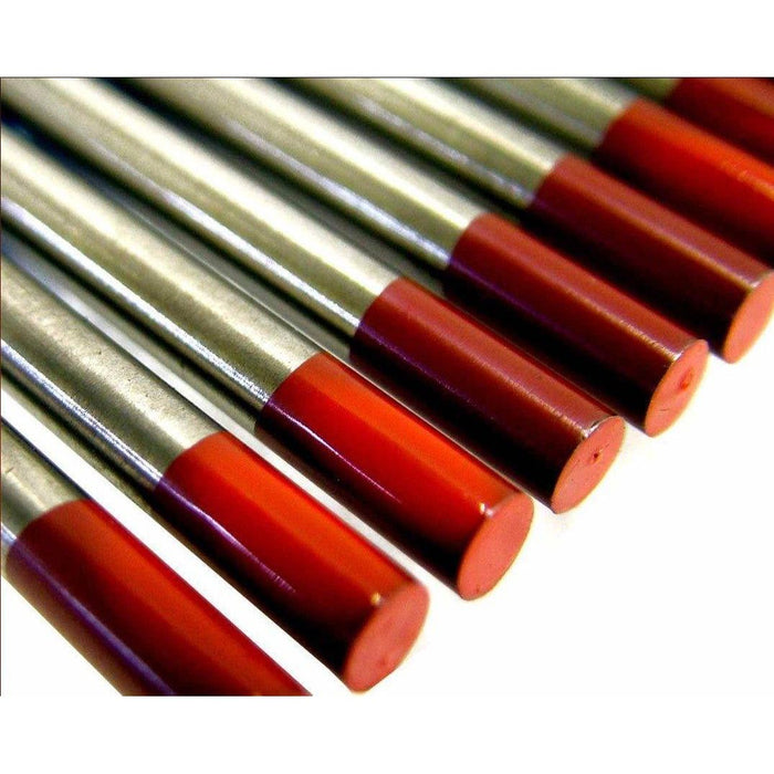 Tungsten Electrodes 2% Thoriated (Red Tip) - TSA Welding Supplies